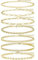 CYWQZZ Lot de 7 bracelets de cheville en or pour femme, plaqué or 14 carats, étanche, chaîne Figaro cubaine, ensemble de bijoux pour femme, cadeau réglable