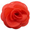 XCSJ Grande Fleur Broche, 19cm, Tissu Fleur Broche Pour Robes De Soirée Belle Fleur Broche Pince à Cheveux Pour Femme,Femme,Mariage,Fête, Banquet, Mode Vêtements Accessoires Fille Cadeaux (Rouge)