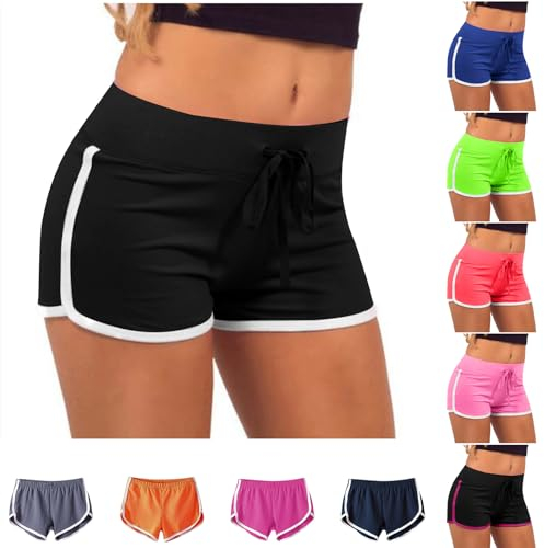 XINYUNZU Damen Shorts Sommer Booty Shorts Scrunch Butt Hotpants Sexy Kurze Hose Sporthose Kurz Yoga Leggings Frauen Sport Kurze Hosen