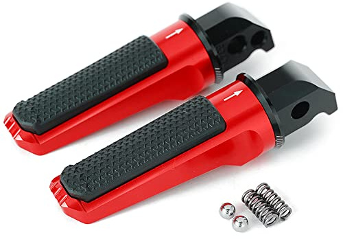 Fußrasten hinten Beifahrerfußrasten für Honda CB125R CB300R CB650R CB1000R CB500F CBR650F CBR500R CBR650R NC 700 750 S X VFR800F (rot)