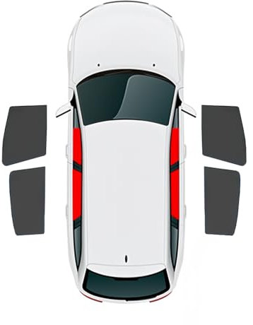 YXCYJ Parasol Ventana Coche para Audi A4 B8 2007-2016, Protección UV Parasol Coche Parasol Lateral Visera Cortina Sombrilla Coche Accesorios,C-Side Windows 4 Pieces