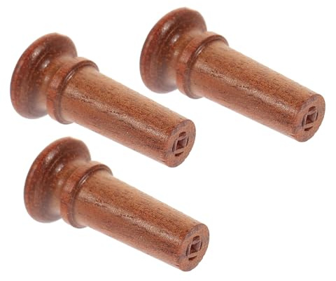 Geigenstöpsel aus Jujubeholz Ersatzteil für 4/4 bis 4/3 Geige | 3 Stück, Klassisch Elegant, für Reparatur und Austausch, Passend für Instrumentenzubehör