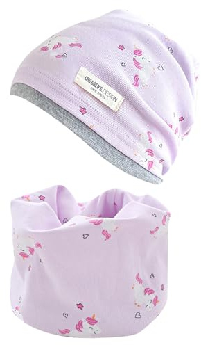 ZXTGBQ Kinder Mütze & Loop Schal Set, Kinder Wintermütze und Schal Set, Loop Schal Kinder, MüTze Schal Set MäDchen, Schlauchschal Warme Wintermütze Strickmützen für Herbst Winter Frühling