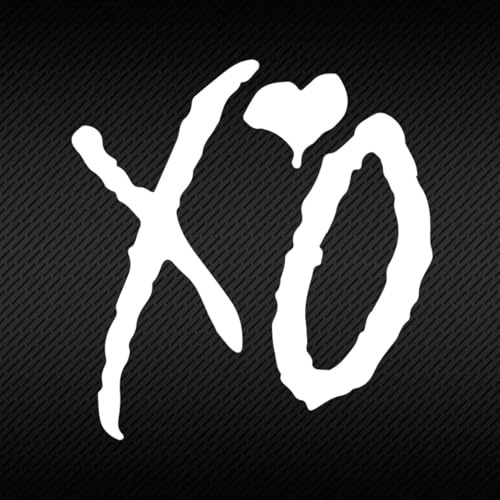 myrockshirt XO mit Herz 10cm Aufkleber Sticker Farbe&Größe wählbar Autoaufkleber