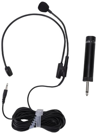Luocute Headset-Mikrofon, 3,5-mm-Klinkenstecker, HiFi-Sound, Leicht, Flexibel, Verstellbar, Kabelgebundenes Mikrofon, für Sprachverstärker, Lehrer, Moderator, Sänger, Dozent
