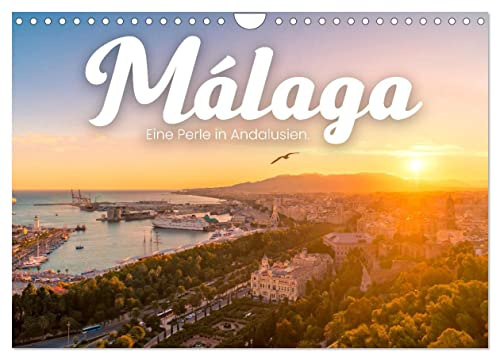 Málaga - Eine Perle in Andalusien. (Wandkalender 2026 DIN A4 quer), CALVENDO Monatskalender: Spanischer Charme. (CALVENDO Orte)