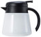 OnePine 800ml Edelstahl Doppelschicht Vakuumisolierter kaffeekanne Teekanne - Heiß und kalt dual Gebrauch (Weiß)