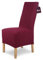 SCHEFFLER-Home Stuhlhussen Stretch Jacquard Lea/Stuhlüberzug 6er Set Rot/Stuhlhussen Schwingstühle 6er / Stuhl Bezug waschbar mit Gummiband/Elegante Stuhl Überzieher