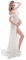 FEOYA-Robes de Maternite Robe sans Bretelles Accessoires de Photographie Fendu Devant Robe à Epaules pour Les Femmes Enceintes Photos Tirer EtE Femmes Enceintes en Mousseline de Soie Dentelle,S,Blanc