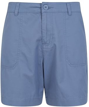 Mountain Warehouse Bayside Womens Shorts - Lightweight Ladies Short Pants with UPF 50+ & Lots of Pockets - Spring Summer, Beach, Walking, Hiking & Outdoors Petrol (Organic) Women's Size 4