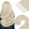 YoungSee Tape Extensions Echthaar Platinblond Echthaar Extensions Tape Blond Echthaar Tape in Extensions Kurz 30cm Tape Haarverlangerung Echthaar Tape Echthaar Extensions fur Damen 30g #60A