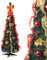 Best Artificial 6ft Pre-lit Pre-Decorated Pop-up Christmas Tree Xmas with Lights (Red/Gold)