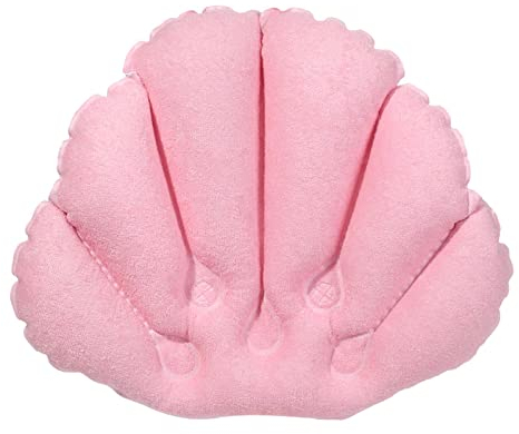 Sharplace Badekissen für Badewanne, rutschfestes, wasserdichtes Kissen, Badewannenkissen, Rosa