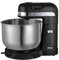 JOCCA - Batidora amasadora respostería 350W con autorrotacion por friccion, 5 velocidades, bowl de acero inoxidable de 3'5L, Amasa, Bate, Emulsiona, Varillas y mezclador de cromos (negro)