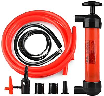 CGEAMDY Umfüllpumpe mit 3 Schläuchen, 200CC Bremsflüssigkeitsabsaugpumpe, Ölabsauger Umfüllpumpe für Benzin, Kfz Bremsflüssigkeit Ölwechsel, Geeignet für Bremsflüssigkeit