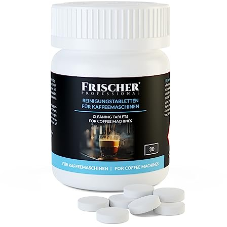 Fresh 30 pastillas de limpieza para cafeteras automáticas y cafeteras | Pastillas de limpieza para Krups, Melitta, Siemens, EQ Series, Sage, Philips, Saeco, Jura, Bosch, Delonghi, Miele, WMF y UVM