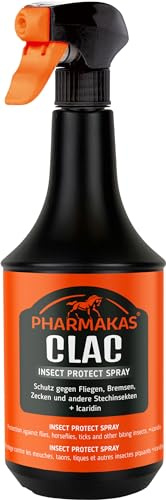 Pharmakas CLAC Insect Protect 1L | Mit Icaridin ist der sichere und bewährte Schutz gegen Insekten wie Fliegen, Bremsen, Zecken und andere Stechinsekten.