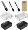 Ninja Air Fryer Accessories, 2Pcs Air Fryer Rack for Grill, Silicone Air Fryer Liners, Air Fryer Paper Liners for Ninja Dual AF300UK AF400UK AF451UK / Tower T17088 Dual Basket Air Fryer 7.6L-9.5L
