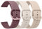 Mugust 3Pack Bracelets de Montres Silicone 20mm 22mm, Remplacement Dégagement Rapide pour Femme Homme 20mm 22mm (22mm, Thé au Lait/Starlight/Fumée Violette)