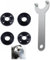 (1+2+2pk) 193465-4 Grinder Flange Angle Wrench Spanner Metal Lock Nut Replaces 4.5 5 5/8-11 Fits For Makita Dewalt Milwaukee Bosch Black & Decker Ryobi