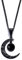 Caiguoer Gothic Unisex Mond Anhänger Halskette Schwarz Legierung Halloween Zubehör für Teenager & Junge Erwachsene