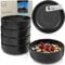 Sänger Madeira | Steingut Bowl Schüssel 6 teilig, Schüssel Set 6 Personen, Schale spülmaschinen- mikrowellen- kratzfest, Müslischalen Dessertschalen, Schüsseln schwarz matt 800 ml | VALUE COLLECTION