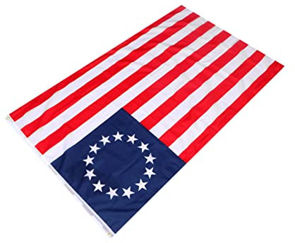 Happyyami Usa Polyester Flagge Mit Sternen Und Streifen Hängende Dekoration Für Partys Feste Schulen Und Mehr Lebendige Farben Für Innen Und Außenbereich