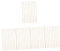 DECHOUS 5 Set Decorazione Listelli in Legno Bastoncini per Modanature per Finestre Finiture Decorative per Finestre Modanatura della Finestra Finiture in Legno di Legno Beige 12 Pezzi * 5