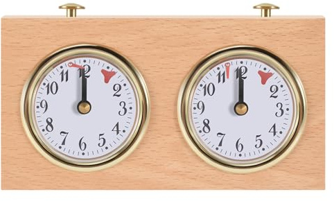 Jevina Schach Timer, Professionelle Digitale Internationale Schach Uhr, Hölzerne Count Up Down Schach Timer, Tragbare Schach Timer