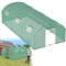 HENGMEI Serre da giardino in zincato, 3 x 6 x 1,85 m, Serra in pellicola con tunnel per porte e griglia per finestre da giardino, coltivazione di piante, tetto a cupola
