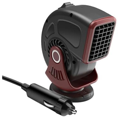 ZKLGS Calentador de Coche 2 en 1 de 12V, Ventilador de calefacción/refriración for automóvil, Accesorios portátiles de Invierno for Coche, camión, RV, SUV, Camper de Viaje para caravanas(Red 24V)