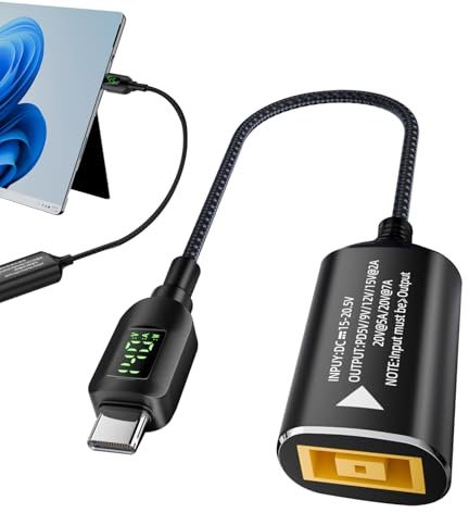 Kixolazr Type C Converter for Laptop - 140W Charging Plug Connector - Pd Adapter for Notebook Electronic Devices Home Travel Men Women