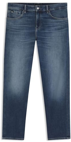 BOSS Herren C-Re.Maine Maine Regular-Fit Jeans aus super-softem Stretch-Denim Dunkelblau 34/32