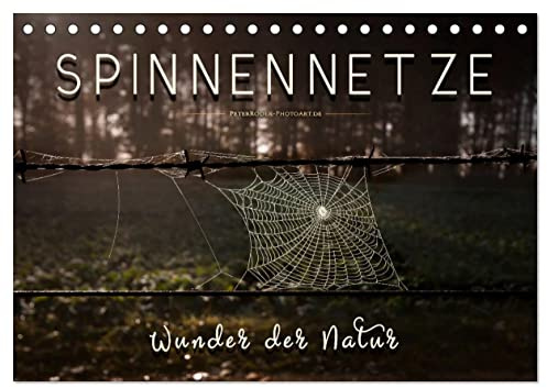 Spinnennetze - Wunder der Natur (Tischkalender 2026 DIN A5 quer), CALVENDO Monatskalender: Technische Meisterleistungen der Spinnen in ausdruckstarken Bildern. (CALVENDO Tiere)