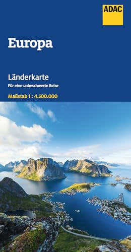 ADAC Länderkarte Europa 1:4,5 Mio.