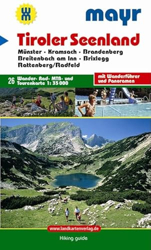 Mayr Karten. Tiroler Seenland am Rofan. Münster, Kramsach, Brandenberg, Breitenbach am Inn, Brixlegg, Rattenberg/Radfeld