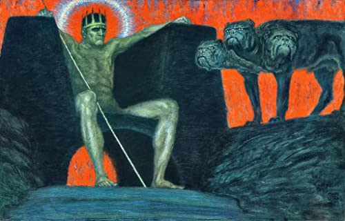 Kunstdruck/Poster: Franz von Stuck Pluto - hochwertiger Druck, Bild, Kunstposter, 85x55 cm