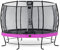 EXIT Toys Elegant Premium Rundes Trampolin - ø366cm - Mit Deluxe Sicherheitsnetz - Extra Starker und Stabiler Rahmen - Lange Federn - Rostfrei - Einfache Montage - Luxuriöse Ausführung - Lila
