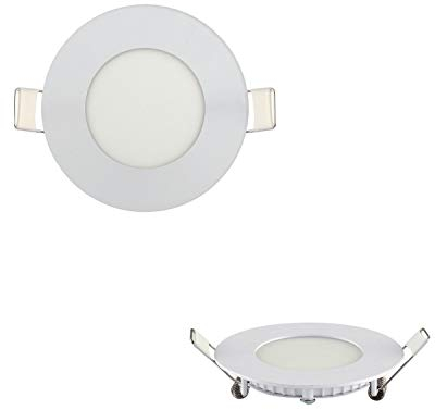 Braytron 5x 3W LED Panel Einbaustrahler Spot Einbauleuchte Warmweiß 3000K 160 Lumen Deckenleuchte Rund