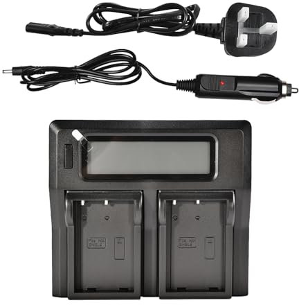DSTE 1.5A Fast Charging Dual Battery Charger Compatible with Nikon EN-EL9 ENEL9 EN-EL9a D40 D40x D60 D3000 D5000 as MH-23