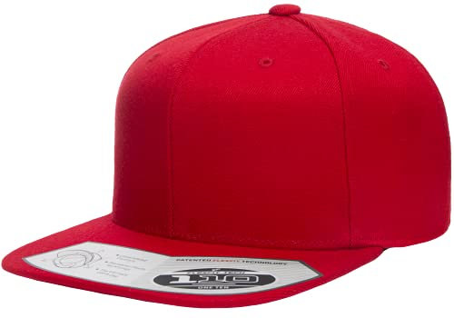 Flexfit Unisex-Erwachsene 110 Classic Snapback, Rot, Einheitsgröße