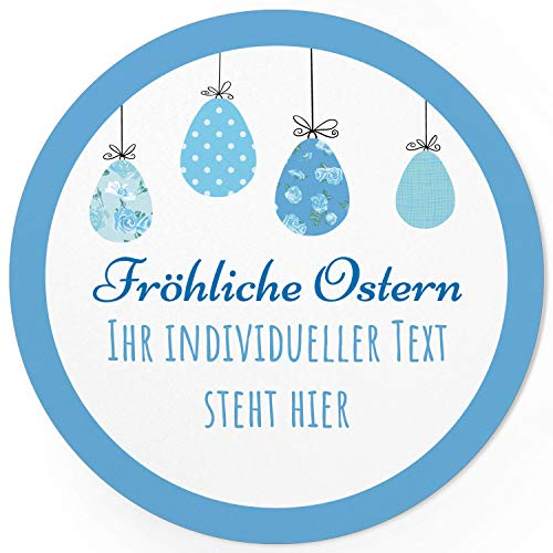 24 INDIVIDUELLE runde Etiketten für Ostern SELBER GESTALTEN: Personalisierte Aufkleber für Frohe Ostern, Geschenke, Ostereier, Hase, für Namen, Produkte, Gläser, basteln, Deko, Osternest, Ostergrüsse