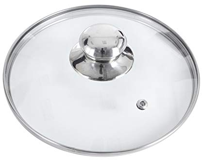 orion group - Glasdeckel mit Edelstahlring für Topf und Pfanne - Pfannendeckel - Topfdeckel - 200°C hitzebeständiges Glas - Universaldeckel - Pan lid - Ø 20 cm