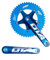 BIKECO Singlespeed-Fahrrad-Kurbelgarnitur, Kettenrad, 170 mm, Kurbelarme, 130 BCD-Kettenrad, 48T, Fixie-Kurbelgarnitur für Singlespeed-Fahrrad, Fixed Gear Fahrrad, Rennrad (blau)