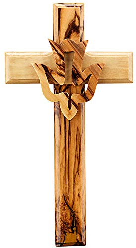 MaMeMi Olivenholz-Kreuz mit Taube