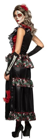 Boland - La Muerte Kostüm für Damen | Mit Kleid, Stulpen, Halsband und Haarschmuck für Halloween