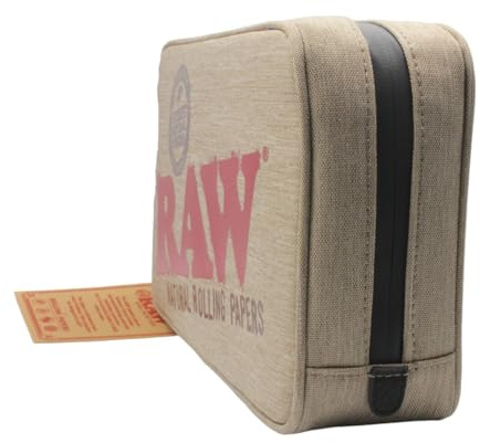 Raw Sacchetto Per Fumatori A Prova Di Odore, 5 Strati Di Protezione Dagli Odori, Mezza Oncia, Earthen, Large