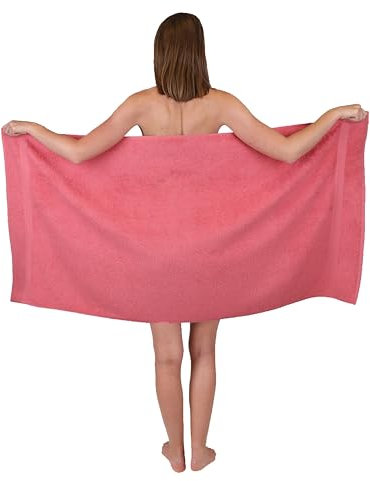Betz Duschtuch Premium 100% Baumwolle Badetuch Duschhandtuch 70x140 cm (Himbeere)