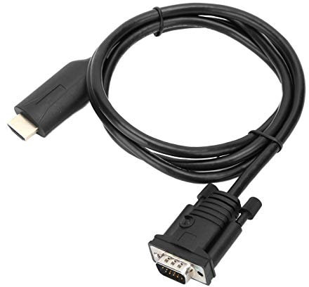 Convertitore da HDMI a VGA, cavo da HDMI a VGA da 1,2 m, trasformatore di segnale da digitale ad analogico, adattatore convertitore da HDMI a VGA 1920x1080P
