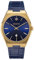 Kistanio Milano Herrenuhr mit Echtlederarmband 10ATM Saphirglas Vergoldet Blau GO-BL-L-BL